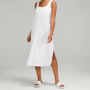 NWT Lululemon Pima Cotton Open Back Midi Dress SZ 12